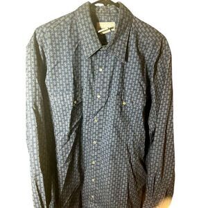 Wrangler Shirt Men's Wrangler Pear‎ Snap Long-sleeved sizeXL